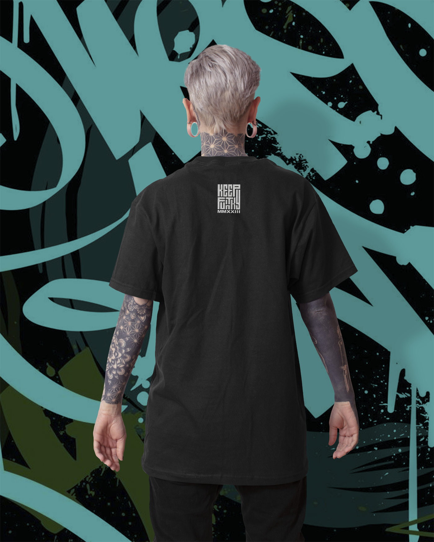 5 Star Funk "AFROPUNK" graffiti, graphic apparel, streetwear, Women's Graphic Tee