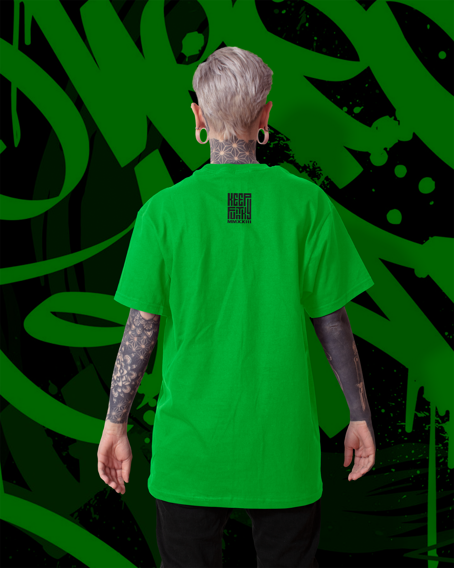 5 Star Funk "AFROPUNK" graffiti, graphic apparel, streetwear, Women's Graphic Tee