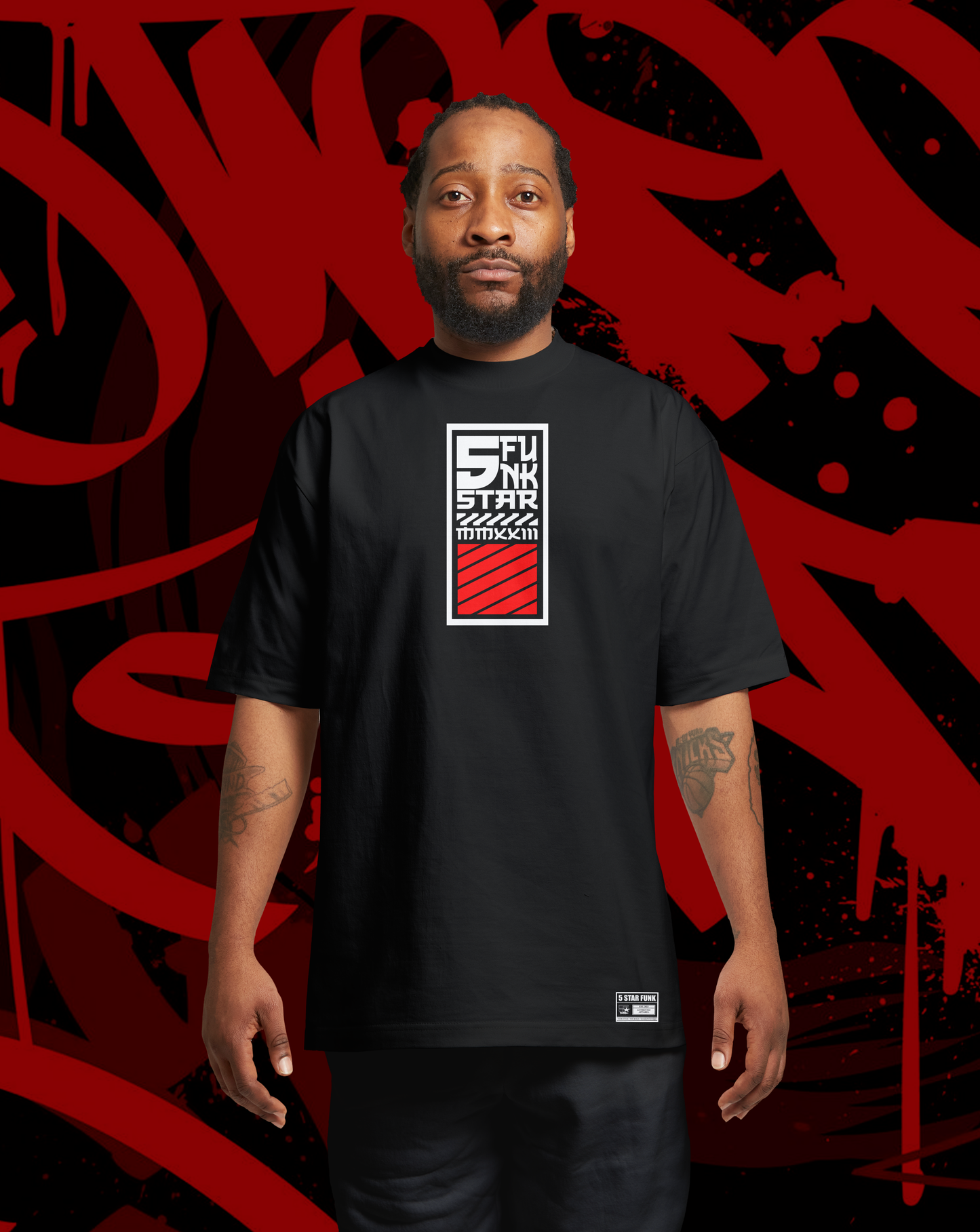 5 Star Funk Tech wear Phase 1, unisex, graphic apparel, streetwear, crew neck, Short sleeve, t-shirt