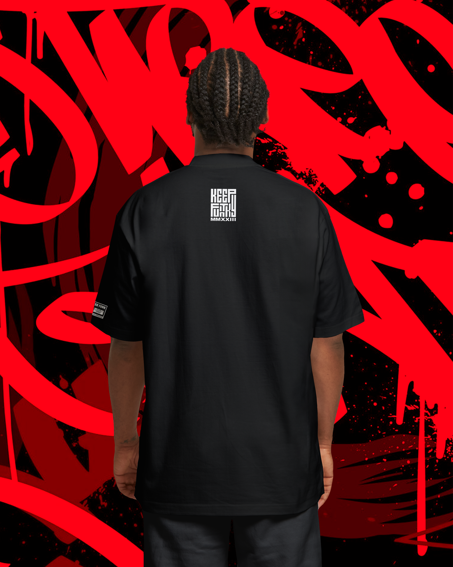 5 Star Funk "Walk This Way Drip": Men's Graphic Tee hip hop shirt gift for him gift for her unisex crew neck shirt sleeve street wear