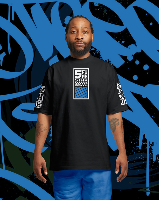 5 Star Funk Hip Hop Tech wear, unisex, graphic apparel, streetwear, crew neck, Short sleeve, t-shirt