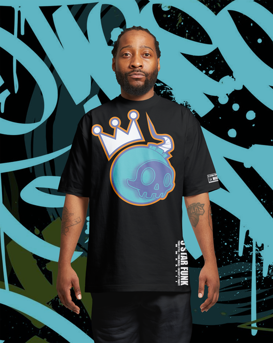 5 Star Funk "Skull Bomber" Men's Graphic T Shirt streetwear urban wear tshirt tees mens shirt graphic tees men's clothing hip hop rap unisex