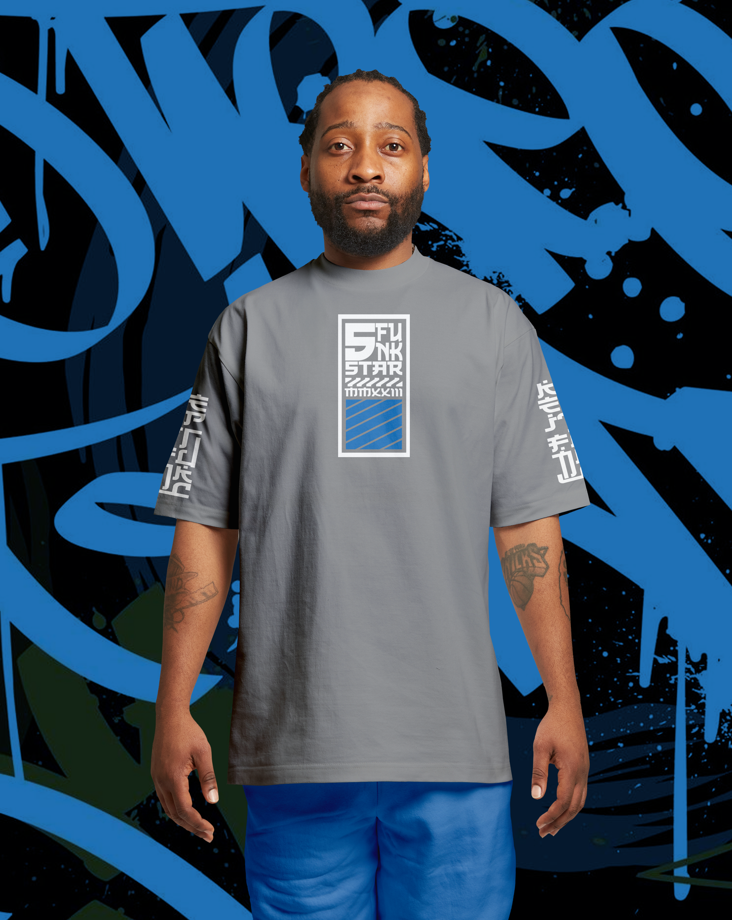 5 Star Funk Hip Hop Tech wear, unisex, graphic apparel, streetwear, crew neck, Short sleeve, t-shirt