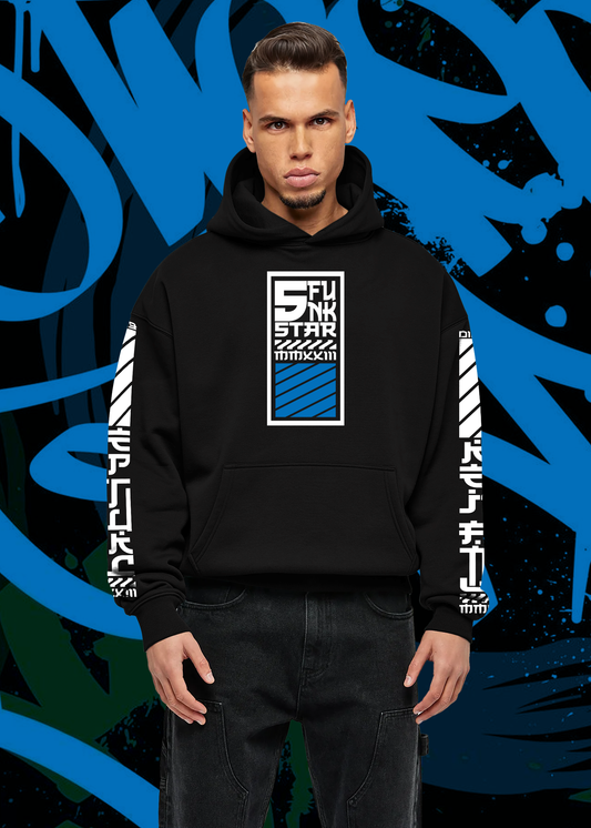 5 Star Funk Hip Hop Tech wear, unisex, graphic apparel, pullover, streetwear hoodie t-shirt