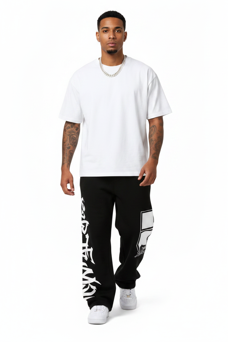 Men's Wide Leg Streetwear Sweatpants – Baggy Drawstring Activewear | 5 Star Funk