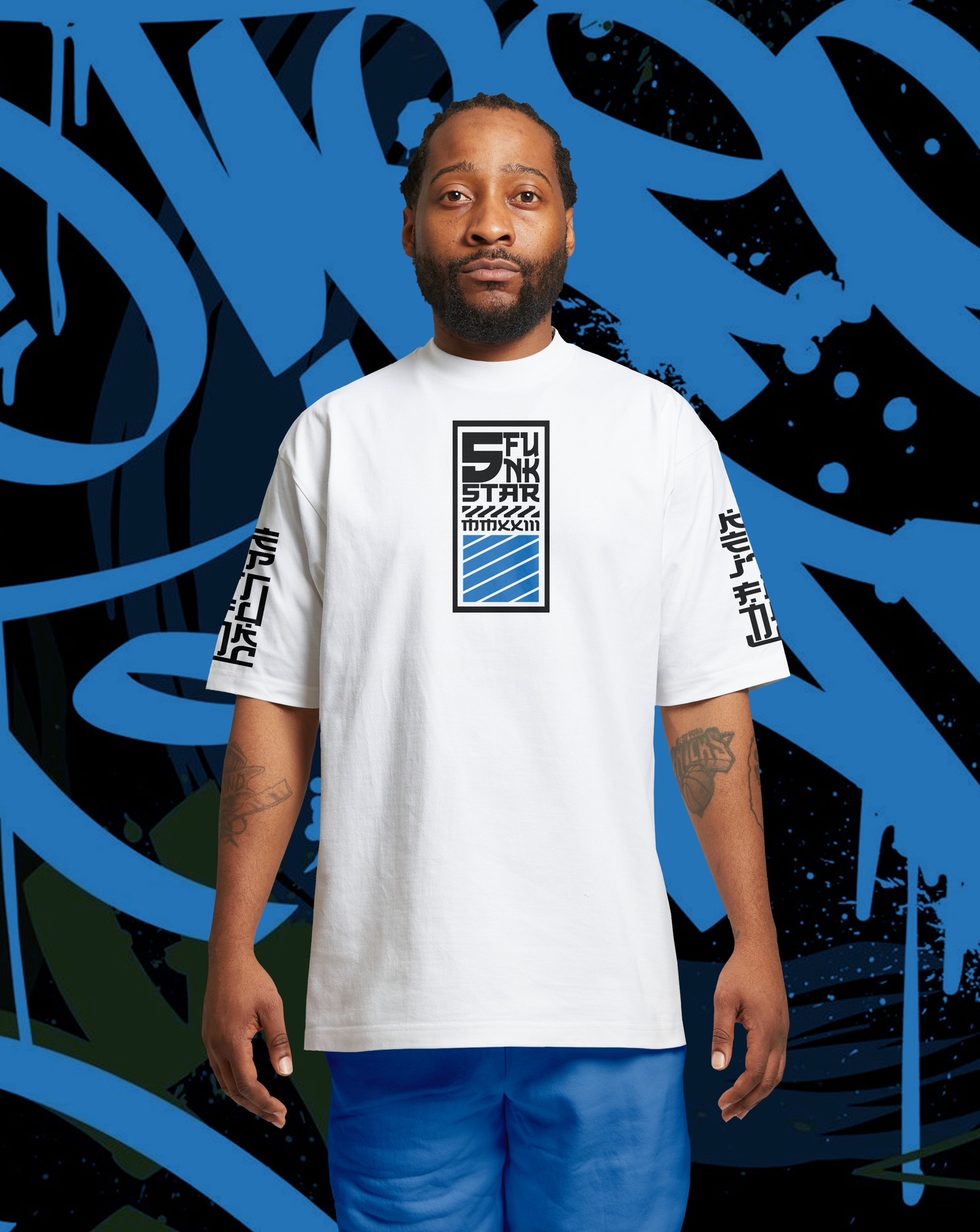 5 Star Funk Hip Hop Tech wear, unisex, graphic apparel, streetwear, crew neck, Short sleeve, t-shirt